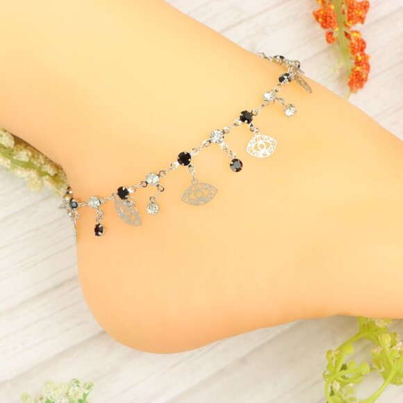 "Handmade Anklet – Elegant & Delicate Jewelry for Women | UNVRC1217 - Picture 9 of 10